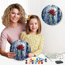 Cargar imagen en el visor de la galería, Reloj de Pintar por Números - Rosa Encantada