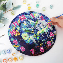 Cargar imagen en el visor de la galería, Reloj de Pintar por Números - La Noche Estrellada