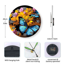 Cargar imagen en el visor de la galería, Reloj de Pintar por Números - Mariposas y Flores
