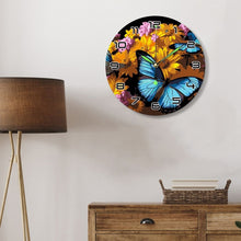 Cargar imagen en el visor de la galería, Reloj de Pintar por Números - Mariposas y Flores