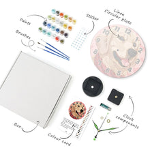 Cargar imagen en el visor de la galería, Reloj de Pintar por Números - Perro Adorable