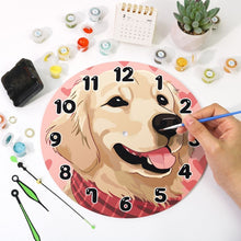 Cargar imagen en el visor de la galería, Reloj de Pintar por Números - Perro Adorable