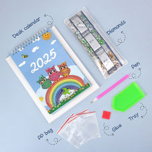 Cargar imagen en el visor de la galería, Calendario de escritorio DIY Arte Diamond Painting 2025