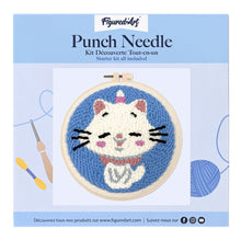 Cargar imagen en el visor de la galería, Punch Needle Gato unicornio