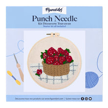 Cargar imagen en el visor de la galería, Punch Needle Cesta de fresas
