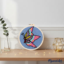 Cargar imagen en el visor de la galería, Punch Needle Mariposa