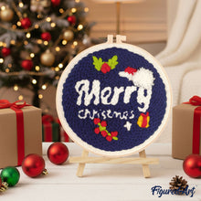 Cargar imagen en el visor de la galería, Punch Needle Feliz Navidad