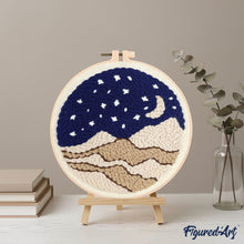 Cargar imagen en el visor de la galería, Punch Needle Noche en el desierto