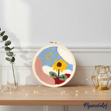 Cargar imagen en el visor de la galería, Punch Needle Flor al amanecer