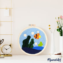 Cargar imagen en el visor de la galería, Punch Needle Vida oceánica