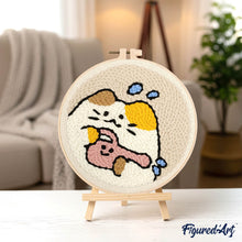 Cargar imagen en el visor de la galería, Punch Needle Gato jardinero