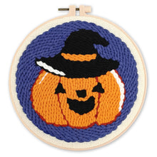 Cargar imagen en el visor de la galería, Punch Needle Calabaza de Halloween