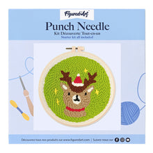 Cargar imagen en el visor de la galería, Punch Needle Reno de Papá Noel
