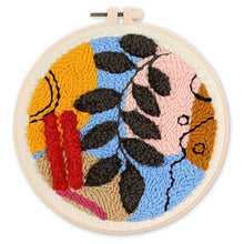 Cargar imagen en el visor de la galería, Punch Needle Abstracto botánico 4