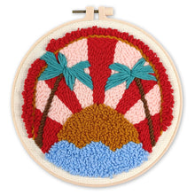 Cargar imagen en el visor de la galería, Punch Needle Atardecer tropical