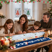 Cargar imagen en el visor de la galería, Pintar por Números Decoraciones de Puerta - Saludos de Papá Noel