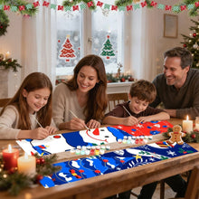 Cargar imagen en el visor de la galería, Pintar por Números Decoraciones de Puerta - Muñeco de Nieve Alegre