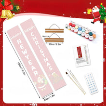 Cargar imagen en el visor de la galería, Pintar por Números Decoraciones de Puerta - Dulce Navidad