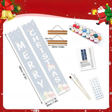 Cargar imagen en el visor de la galería, Pintar por Números Decoraciones de Puerta - Ambiente Navideño