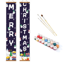 Cargar imagen en el visor de la galería, Pintar por Números Decoraciones de Puerta - Maravilla Invernal