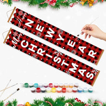 Cargar imagen en el visor de la galería, Pintar por Números Decoraciones de Puerta - Feliz Año Nuevo