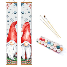 Cargar imagen en el visor de la galería, Pintar por Números Decoraciones de Puerta - Duendes Nevados