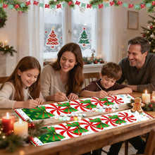 Cargar imagen en el visor de la galería, Pintar por Números Decoraciones de Puerta - Corona de Navidad