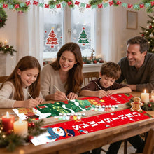 Cargar imagen en el visor de la galería, Pintar por Números Decoraciones de Puerta - Nochebuena