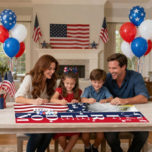 Cargar imagen en el visor de la galería, Pintar por Números Decoraciones de Puerta - Banderas de Fiesta de USA