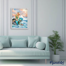 Cargar imagen en el visor de la galería, Punto De Cruz Diamante - Punto De Cruz Diamante - La Sirenita - Figuredart - Punto De Cruz Diamante Romanticismo Romántico