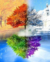 Cargar imagen en el visor de la galería, Punto De Cruz Diamante - Punto De Cruz Diamante - Las 4 Estaciones - Figuredart - Paisajes Punto De Cruz Diamante Paisajes