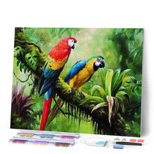 Cargar imagen en el visor de la galería, Punto De Cruz Diamante - Punto De Cruz Diamante - Los Loros - Figuredart - Loros Mascotas Punto De Cruz Diamante Animales Pájaros