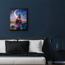 Cargar imagen en el visor de la galería, Punto De Cruz Diamante - Punto De Cruz Diamante - Sirena Y La Media Luna - Figuredart - Punto De Cruz Diamante Romanticismo Romántico