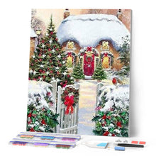 Cargar imagen en el visor de la galería, Punto De Cruz Diamante - Punto De Cruz Diamante - Casa Invierno - Figuredart - Invierno Paisajes Punto De Cruz Diamante Paisajes