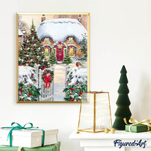Cargar imagen en el visor de la galería, Punto De Cruz Diamante - Punto De Cruz Diamante - Casa Invierno - Figuredart - Invierno Paisajes Punto De Cruz Diamante Paisajes