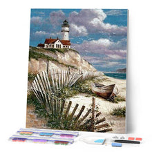 Cargar imagen en el visor de la galería, Punto de Cruz Diamante - Diamond Painting - Mar 40x50cm con bastidor montado