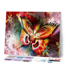 Cargar imagen en el visor de la galería, Punto De Cruz Diamante - Punto De Cruz Diamante - La Mariposa Colorida - Figuredart - Mariposas Mascotas Punto De Cruz Diamante Animales
