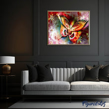 Cargar imagen en el visor de la galería, Punto De Cruz Diamante - Punto De Cruz Diamante - La Mariposa Colorida - Figuredart - Mariposas Mascotas Punto De Cruz Diamante Animales
