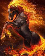 Cargar imagen en el visor de la galería, Punto De Cruz Diamante - Punto De Cruz Diamante - Caballo De Fuego - Figuredart - Caballos Mascotas Punto De Cruz Diamante Animales