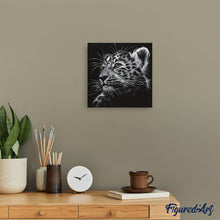 Cargar imagen en el visor de la galería, Punto De Cruz Diamante - Punto De Cruz Diamante - Leopardo Blanco Y Negro - Figuredart - Leopardos Mascotas Punto De Cruz Diamante Animales