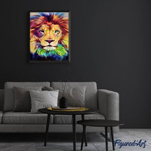 Cargar imagen en el visor de la galería, Punto De Cruz Diamante - Punto De Cruz Diamante - Cabeza De León - Figuredart - Leones Mascotas Punto De Cruz Diamante Animales