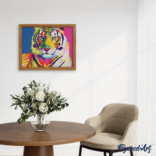 Cargar imagen en el visor de la galería, Punto De Cruz Diamante - Punto De Cruz Diamante - Tigre Colorido - Figuredart - Mascotas Punto De Cruz Diamante Animales Tigres
