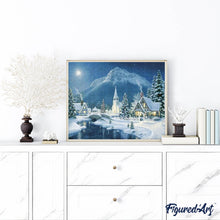 Cargar imagen en el visor de la galería, Punto De Cruz Diamante - Punto De Cruz Diamante - Aldea En La Nieve - Figuredart - Invierno Paisajes Punto De Cruz Diamante Paisajes