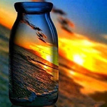 Cargar imagen en el visor de la galería, Punto De Cruz Diamante - Punto De Cruz Diamante - Reflexiones En Una Botella - Figuredart - Paisajes Punto De Cruz Diamante Paisajes