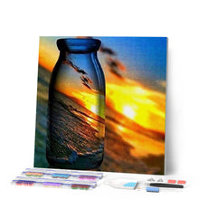 Cargar imagen en el visor de la galería, Punto De Cruz Diamante - Punto De Cruz Diamante - Reflexiones En Una Botella - Figuredart - Paisajes Punto De Cruz Diamante Paisajes