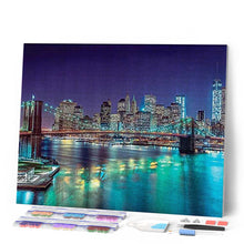 Cargar imagen en el visor de la galería, Diamond Painting - Río y rascacielos