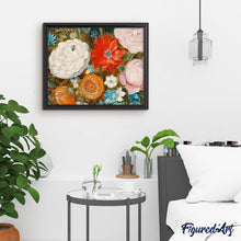 Cargar imagen en el visor de la galería, Punto De Cruz Diamante - Punto De Cruz Diamante - Flor Y Los Insectos - Figuredart - Flores Punto De Cruz Diamante Flores