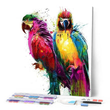 Cargar imagen en el visor de la galería, Punto De Cruz Diamante - Punto De Cruz Diamante - Pintura De Los Loros - Figuredart - Loros Mascotas Punto De Cruz Diamante Animales