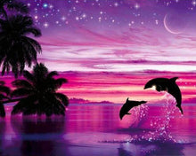 Cargar imagen en el visor de la galería, Punto De Cruz Diamante - Punto De Cruz Diamante - Los Delfines Se Divierten - Figuredart - Delfines Mascotas Paisajes Punto De Cruz Diamante