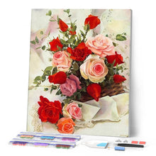 Cargar imagen en el visor de la galería, Punto De Cruz Diamante - Punto De Cruz Diamante - Rosas Composición - Figuredart - Flores Punto De Cruz Diamante Flores